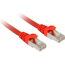 Sharkoon patch network cable SFTP, RJ-45, with Cat.7a raw cable (red, 1 meter)