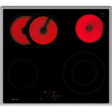 Neff T16SBN1L0 N 50, self-sufficient hob (black/stainless steel, 60 cm)