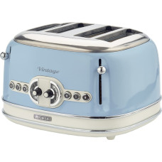 Ariete Vintage 4-slot toaster 156 (light blue, 1,600 watts, for 4 slices of toast)