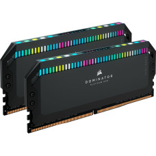 Corsair DDR5 - 64GB - 6800 - CL - 40 (2x 32 GB) dual kit, RAM (black, CMT64GX5M2B6800C40, Dominator Platinum RGB, INTEL XMP)