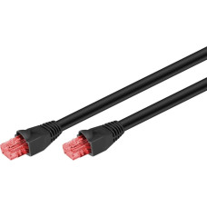 Goobay CAT.6 outdoor patch cable U/UTP (black, 30 meters)