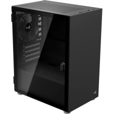 Aerocool CS-111-G-BK-v1, tower case (black, tempered glass)