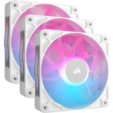 Corsair iCUE LINK RX120 RGB Triple, case fan (white, pack of 3, incl. hub)