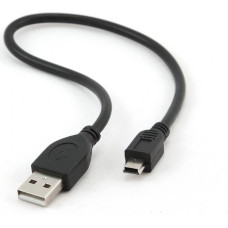 Gembird CABLE USB2 AM-MINI 30CM BLACK/CCP-USB2-AM5P-1 GEMBIRD