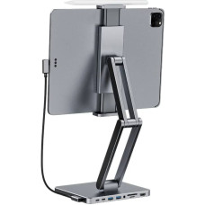 Invzi Docking station with stand for Tablet/iPad, INVZI, MH03, MagHub, 3x USB-C, 2x USB-A