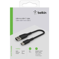 Belkin USB-C/USB-A Cable 15cm PVC, black CAB001bt0MBK