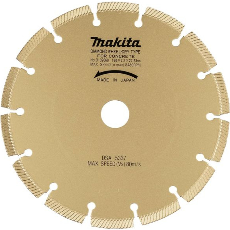 Makita B-02060 180 mm Diamond Cutting Disk