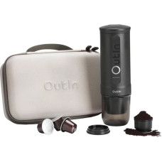 Outin Nano 7500mAh Portable Coffee Maker Set (Gray) + Protective Case