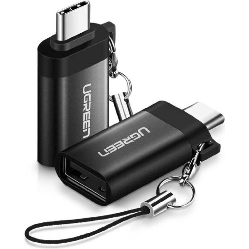 Ugreen 50283 kabelių lizdinio / kištukinio jungčių tipo keitiklis USB C USB A Juoda