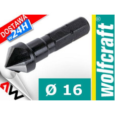Wolfcraft FAZOWNIK HSS 16mm, CHWYT 6-KĄT 1/4