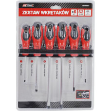 Awtools AW SCREWDRIVER SET BLISTER S2 6pcs WALL-MOUNT RACK