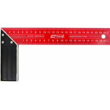 Awtools AW CARPENTERS STEEL TRY SQUARE/ ALU HANDLE 400mm