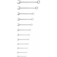 Hogert ZESTAW KLUCZY PŁASKO-OCZKOWYCH 12szt. /6-24mm/