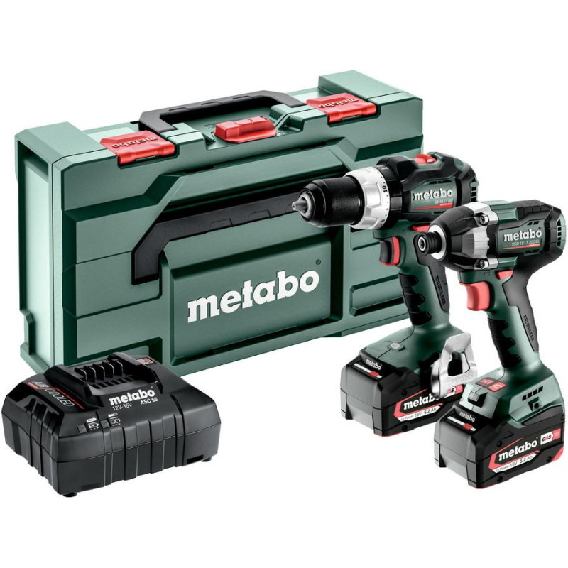 Metabo ZESTAW COMBO 18V 2.8.8 (SB 18 LT BL + SSD 18 LT 200 BL) 2x5,2Ah METABOX 145