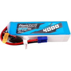 Gens Ace G-Tech 4000mAh 22.2V 45C 6S1P Lipo Battery Pack with EC5 plug