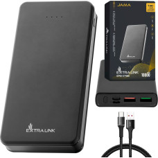 Extralink EPB-078B 10000mAh Black | Powerbank | Power bank, USB-C