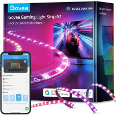 Govee H6609 Gaming Light Strip G1 | LED Lighting | RGBIC, 27-34 inch, 2.4GHz Wi-Fi, Bluetooth