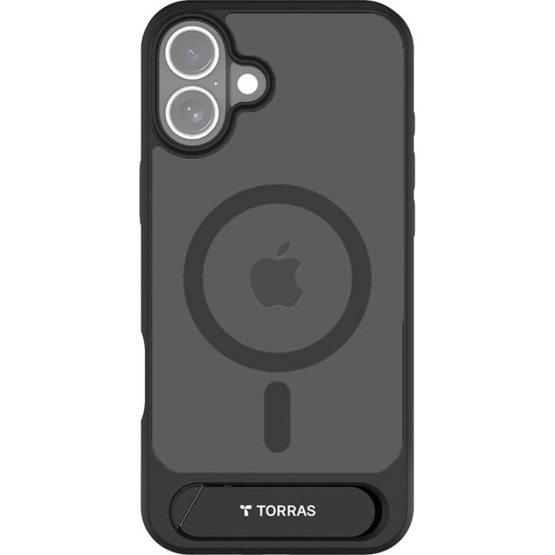 Torras Etui Torras Pstand Series dla iPhone 16 Plus (Czarny)