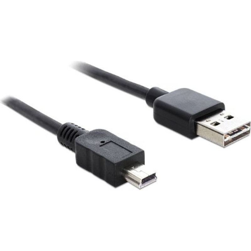 Delock EASY USB 2.0-A > mini USB black 3m - Plug/Plug