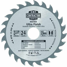 CMT Pjovimo diskas Contractor 85x1,1/15mm Z24, CMT