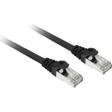 Sharkoon patch network cable SFTP, RJ-45, with Cat.7a raw cable (black, 50cm)