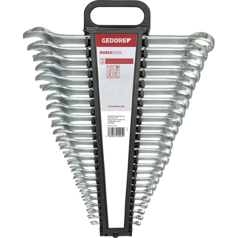 Gedore Red combination wrench set SW6-32mm 24 pieces - 3300995