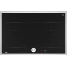 Neff T68STY4L0 N 90, self-sufficient hob (black/stainless steel, 80 cm)