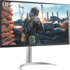 Lg Electronics LG 32UP55NP-W, gaming monitor - 31.5 - black/silver, UltraHD/4K, VA, AMD Free-Sync, HDR10, USB-C