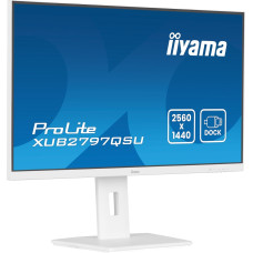 Iiyama ProLite XUB2797QSU-W2, LED monitor - 27 -  white (matt), QHD, IPS, USB hub, Adaptive Sync, 100Hz panel