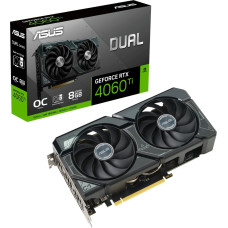 Asus GeForce RTX 4060 Ti DUAL OC SSD, graphics card (DLSS 3, 3x DisplayPort, 1x HDMI 2.1, M.2 PCIe 4.0 x4 (2280))