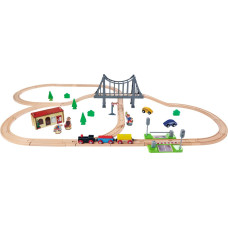 Simba-Dickie Eichhorn train set with bridge (55 pieces)