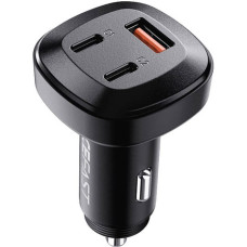 Acefast Car Charger Acefast B3, 66W, 2x USB-C + USB (black)