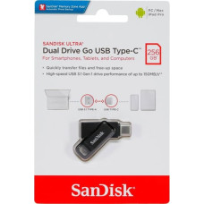 Sandisk Ultra Dual DriveGo 256GB USB Type C Flash SDDDC3-256G-G46