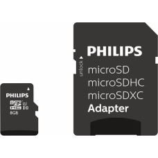 Philips FM08MP45B/00 atminties kortelė 8 GB MicroSDHC UHS-I Klasės 10