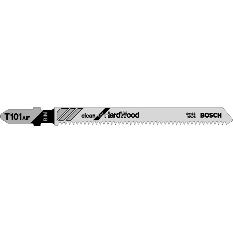 Bosch jigsaw blade T 101 AIF Clean for Hard Wood, 100mm (5 pieces)