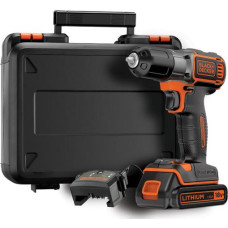 Black+Decker BLACK & DECKER DRILL DRIVER 18V 1 X 1 5AH LI-ION AUTOSENSE + CASE ASD184K