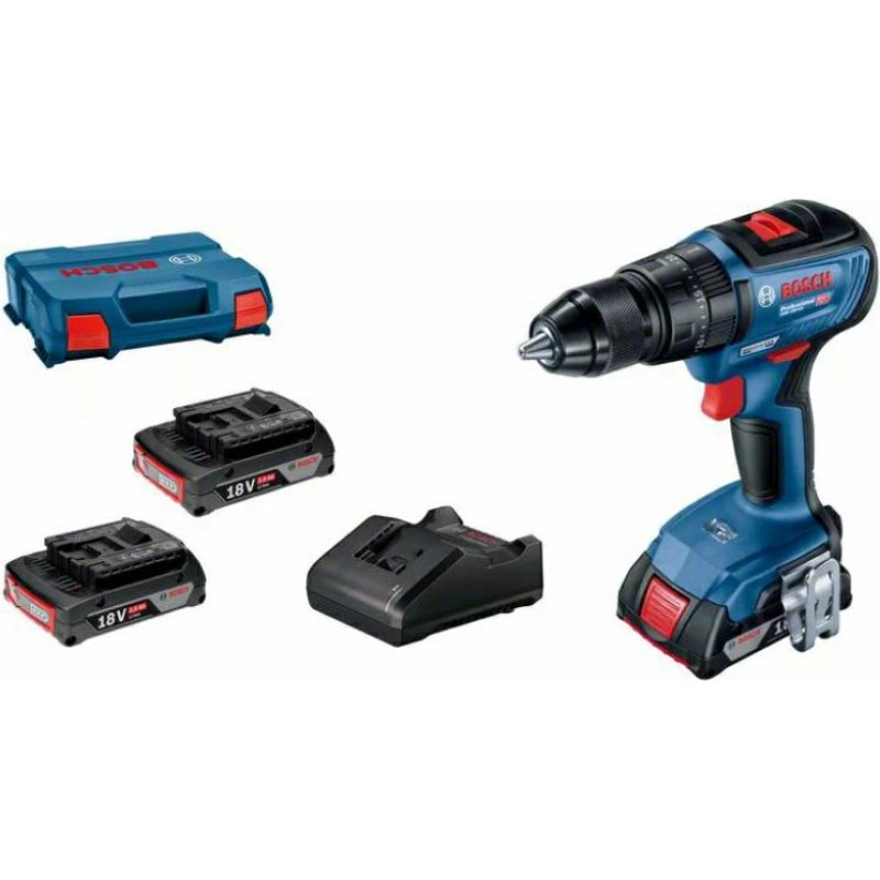 Bosch CORDLESS IMPACT BRUSHLESS DRILL 18V 50/24NM 3X2.0AH GSB 18V 50/24NM