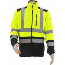 Awtools AW HI-VIS WORK ZIP FLEECE SWEATSHIRT T3 YELLOW/ M