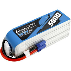 Gens Ace 5600mAh 80C 22.2V 6S1P Lipo Battery Pack with EC5 plug