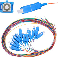 Extralink SC/UPC | Pigtail set | Single mode, 900um, G.657A1, 1m, 12 pcs, 12 colours