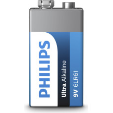 Philips Ultra Alkaline baterija 6LR61E1B/10