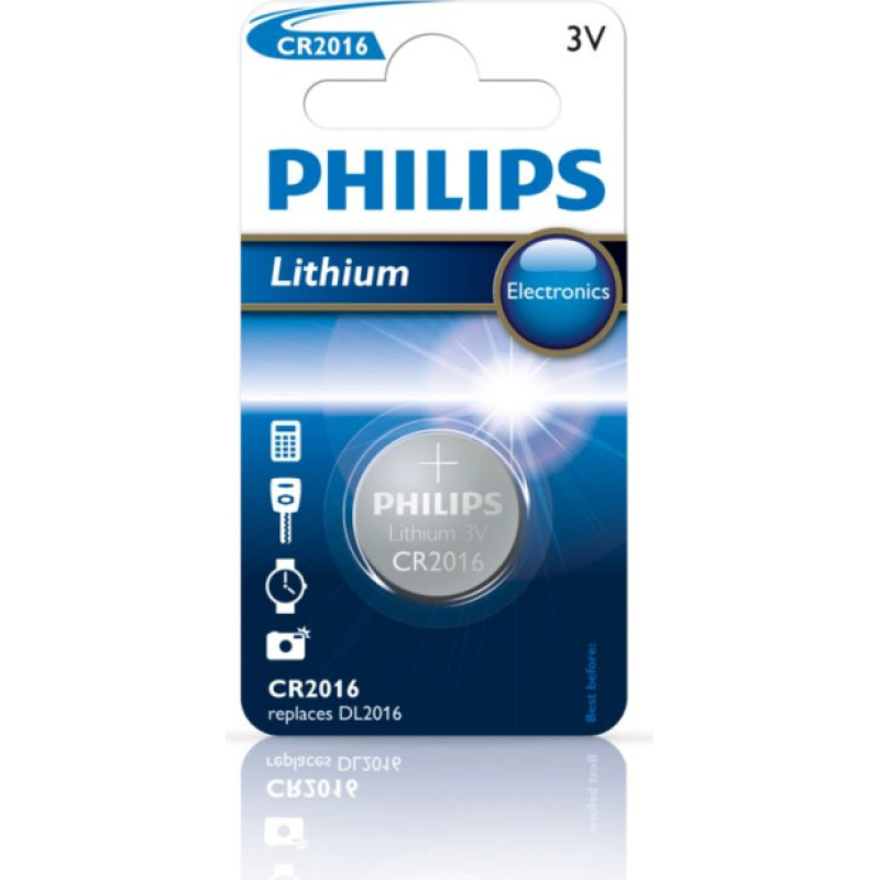 Philips Minicells baterija CR2016/01B