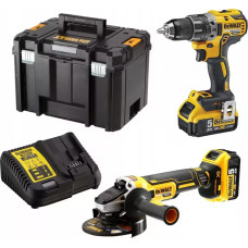 Dewalt .ZESTAW COMBO 18V DCK2020P2T (DCD791+DCG405) 2x5,0Ah TSTAK