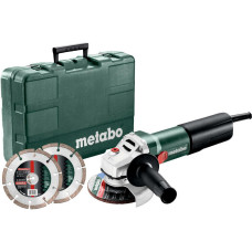 Metabo .SZLIFIERKA KĄT.125 /WEQ 1400-125 +2 TARCZE DIAMENTOWE WALIZKA