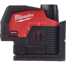 Milwaukee LASER PŁASZCZYZNOWY +PION ZIELONY 38m 1x3,0Ah M12CLLP-301C