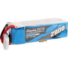 Gens Ace Lipo Gens ace 2800mAh 22.2V 60C 6S1P battery with XT60 connector