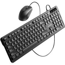 Vention KTCB0-EN Wired Keyboard + Mouse + Mouse Pad Set (Black)