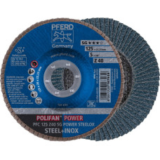 Pferd Lapelinis šlifavimo diskas SG POWER STEELOX 125mm Z40 PFC, Pferd