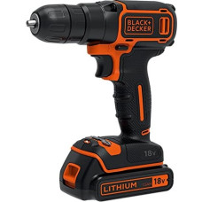 Black+Decker Black&Decker BDCDC18K-QWBlack + Decker BDCDC18K-QW 18 V Cordless Drill with Battery Charger 3 h