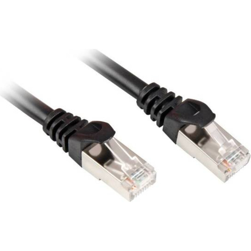 Sharkoon RJ45 CAT.6a SFTP LSOH black 5,0m - Halogen free